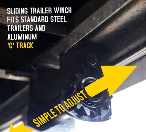 Mytee Products (4 Pack) Trailer Winch - Standard Sliding C Track in Saudi Arabia