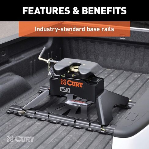 Curt 16310 x5 groenseck إلى محول العجلة الخامس ل b & w hitches ، قضبان قاعدة قياسية الصناعة ، 20،000 رطل in Saudi Arabia