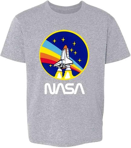 Pop Threads Shuttle Rainbow Blastoff Graphic 80s Baby Toddler Kids Girl Boy T-Shirt in Saudi Arabia