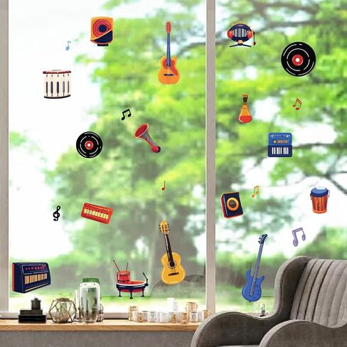 Craspire 8 Sheets 8 Styles Book Window Stickers Boho Books Window Clings Probroof Proforming Window Window Peel and Stick Glass Wall Decoration for Home Bedroom Room Library 5.7x7.87 in Saudi Arabia