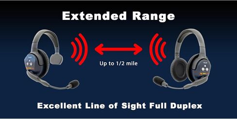 Eartec Ultralite PRO16 ETP6D Full-Duplex Professional True Wireless Intercom System 6 Double Headsets (2.4 GHz) Cleaning Cloth in Saudi Arabia