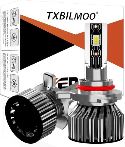 Compatible for 2004-2014 Ford F150 F250 F350 Light Bulbs, 9008/H13 High Low Beam 6500K White Light Combo Kit with Cooling Fan, Plug-N-Play, 44000LM Powersports Bulbs,2-Pack in Kuwait