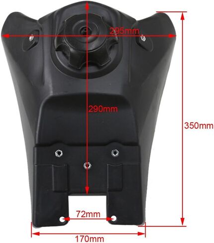 Plastic Petrol Fuel Gas Tank with Cap for Yamaha TTR110E TTR 110 Dirt Pite Bike Razor SSR 140 in Saudi Arabia