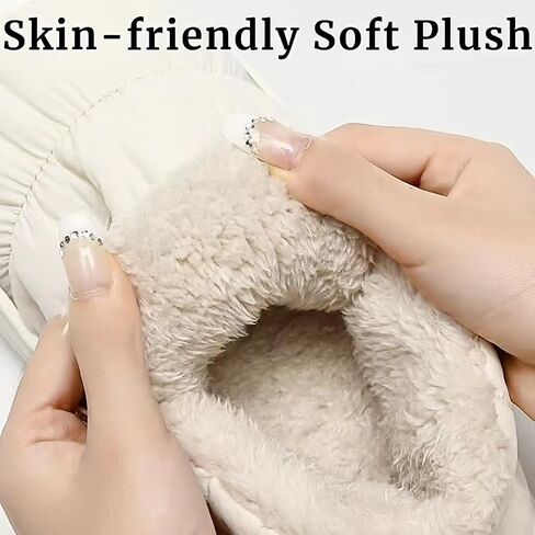Quilted Puffer House Slippers with Full Foot Coverage Ultra-Soft Cotton Padding Fleece Lining Non-Slip Sole, All-Day Indoor Outdoor Comfort Warmth Shoes for Women Men in Kuwait