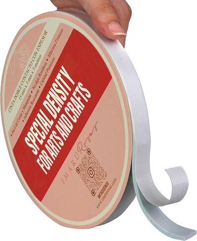 Double Sided Tape for Crafts, Arts, Scrapbooking, Double-Sided Adhesive Tape with Thickness Special for Arts, Photography. (3 mm (0.11 in) Thick x 3,6 cm (0.59 in) Width) in Kuwait