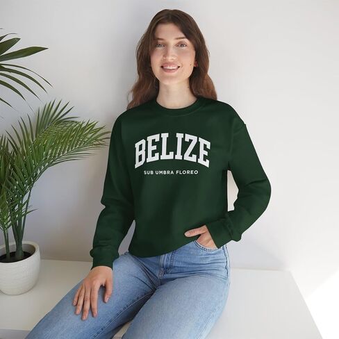 Belize Adult Unisex Crewneck Sweatshirt in Saudi Arabia