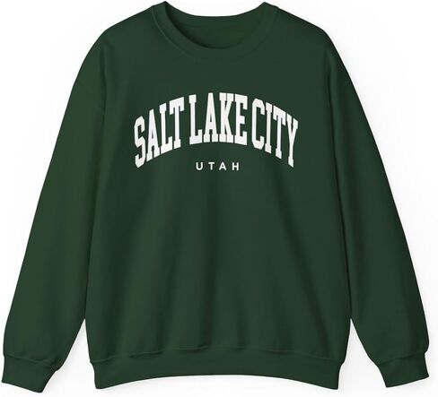 Salt Lake City Utah Adult Unisex Crewneck Sweatshirt in Saudi Arabia