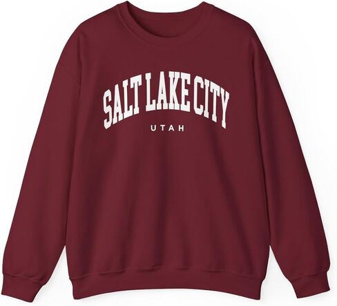 Salt Lake City Utah Adult Unisex Crewneck Sweatshirt in Saudi Arabia