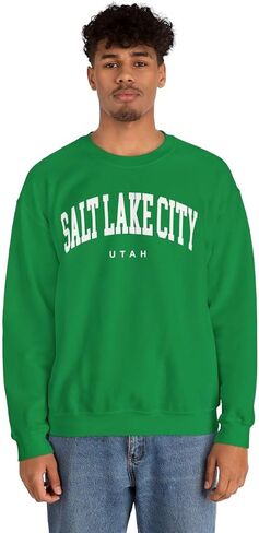 Salt Lake City Utah Adult Unisex Crewneck Sweatshirt in Saudi Arabia