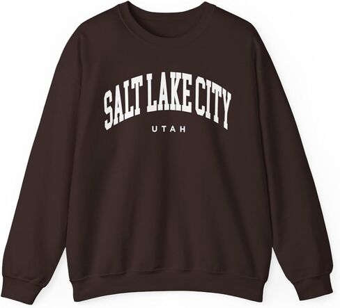 Salt Lake City Utah Adult Unisex Crewneck Sweatshirt in Saudi Arabia