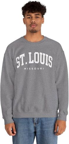 St Louis Missouri Adult Unisex Crewneck Sweatshirt in Saudi Arabia
