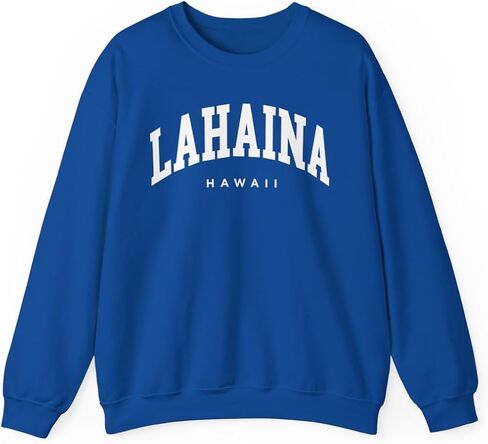 Lahaina Hawaii Adult Unisex Crewneck Sweatshirt in Saudi Arabia