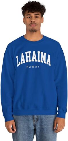 Lahaina Hawaii Adult Unisex Crewneck Sweatshirt in Saudi Arabia