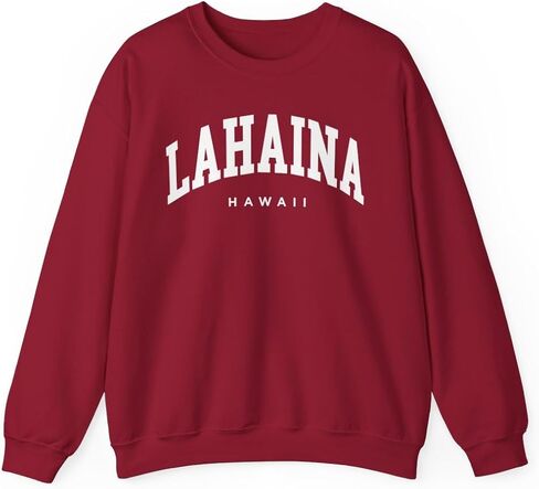 Lahaina Hawaii Adult Unisex Crewneck Sweatshirt in Saudi Arabia