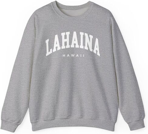 Lahaina Hawaii Adult Unisex Crewneck Sweatshirt in Saudi Arabia