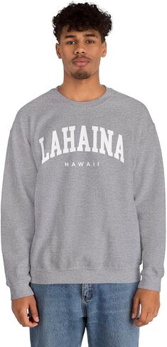Lahaina Hawaii Adult Unisex Crewneck Sweatshirt in Saudi Arabia