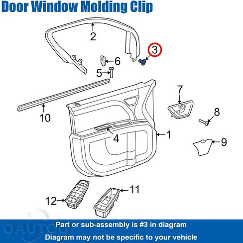 OAUTOO 30pcs 1/4" (6mm) Hole Bumper Cover Fender Liner Splash Shield Retainer Wheel Opening Molding Clip for GM 21077123 Chrysler 6509103AA Ford W705436-S300 in Saudi Arabia