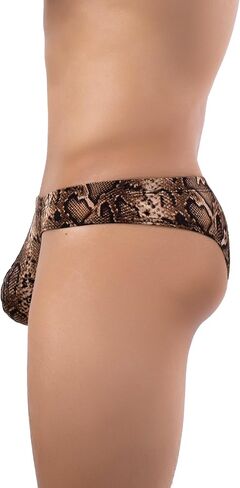 cloudmall Sexy Men's Underwear Thong Low Rise G-String Leopard Print Bulge Pouch Briefs in Saudi Arabia