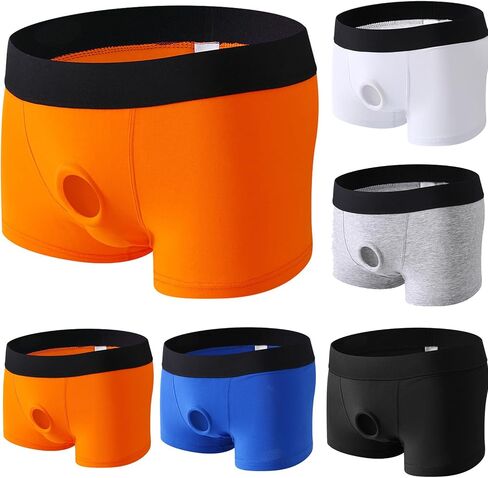 Harness Pants Strapless Underwear for Men Boxer Briefs Cut Out Pothole Bikini Trunks Shorts Open Front Underwear in Saudi Arabia