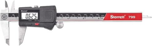 Starrett Stainless Steel Electronic Slide Caliper - 0-12" Range, .0005" Resolution, LCD Display, 0.75" Inside Jaw Depth, 2.50" Outside Jaw Depth - EC799A-12/300 W/SLC in Kuwait
