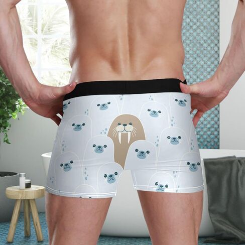 visesunny Mens Underwear Rayon Boxer Briefs Breathable and Soft with Fly Underwear for Men in Saudi Arabia