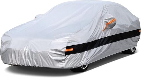 Sedan Car Cover Custom Fit Pontiac Grand Prix 1978-2009, Car Cover Waterproof All Weather for Automobiles, Sun Rain Dust UV Protection. in Kuwait