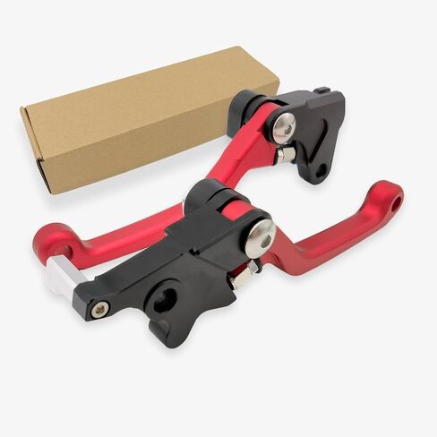 Dirt Bike CNC Pivot Black Brake Clutch Levers Adjustable Compatible with KLX140 2008-2022 | KLX140L 2008-2022 | KLX140G 2017-2022 | KLX140R KLX140RF 2021-2024 (Black) in Saudi Arabia