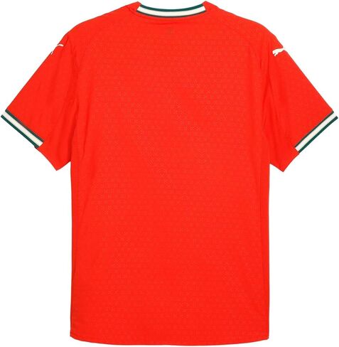 PUMA Mens Portugal '25 Home Authentic Crew Neck Short Sleeve Replica Jersey Soccer Cleats - Red in Saudi Arabia