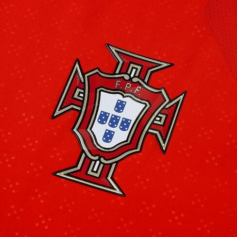 PUMA Mens Portugal '25 Home Authentic Crew Neck Short Sleeve Replica Jersey Soccer Cleats - Red in Saudi Arabia