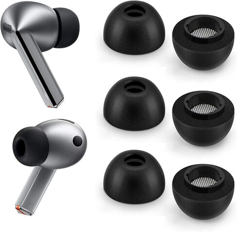 [محدثة - لا تنفجر] أطراف أذن إسفنجية لهاتف Samsung Galaxy Buds3 Pro - راحة فائقة وملاءمة لا تتزعزع مع أطراف وسائد أذن من إسفنج الذاكرة، أطراف بديلة لسماعات الأذن لهاتف Galaxy Buds 3 Pro - S/M/L in Saudi Arabia