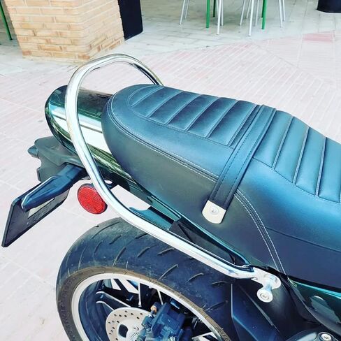 Motorcycle Rear Passenger Hand Grab Bars Compatible with Z900RS Z900 RS ABS/SE/Cafe 2018 2019 2020 2021 2022 2023 2024 2025, Back Steel Handle Bar Grab Rail Seat Rail, Chrome in Saudi Arabia