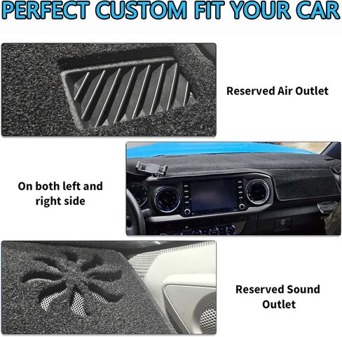 2025 HRV Dashboard Cover: Compatible with Honda HR-V 2023-2024 2025 Dashboard Cover Mat Dash Mat Dash Carpet Cover Protector Sunshade No Glare 2025 HRV Accessories, Black in Kuwait