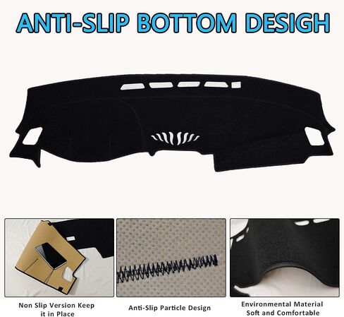 2025 HRV Dashboard Cover: Compatible with Honda HR-V 2023-2024 2025 Dashboard Cover Mat Dash Mat Dash Carpet Cover Protector Sunshade No Glare 2025 HRV Accessories, Black in Kuwait