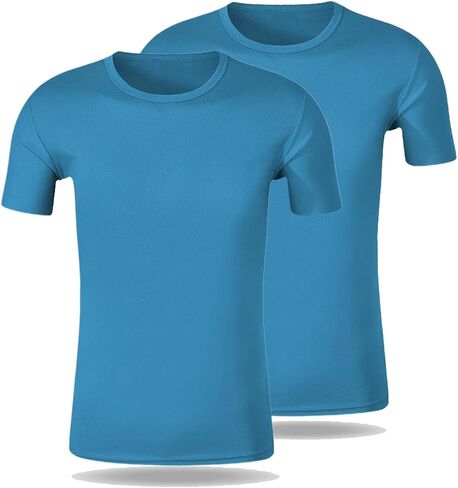 Men Short Sleeve Athletic Tshirt Womens Versatile Basics Essentials Tops Unisex Crewneck Running Shirts Pack of 2 in Saudi Arabia
