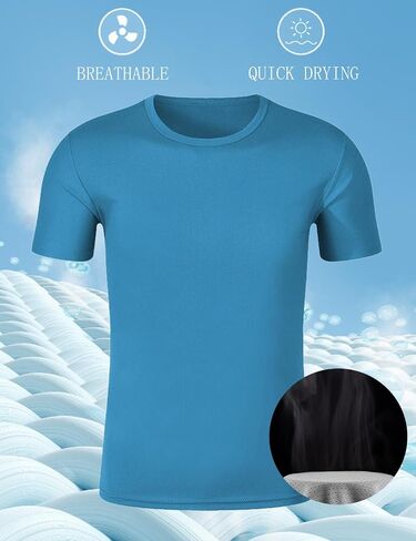 Men Short Sleeve Athletic Tshirt Womens Versatile Basics Essentials Tops Unisex Crewneck Running Shirts Pack of 2 in Saudi Arabia