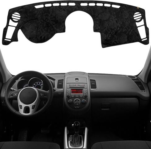 KEYOOG Dashboard Cover Dash Mat Fit for K-ia 2018-2014 Forte Forte5,2017-2014 Forte Koup,Car Dash Board Mat Anti-Glare Carpet,Non-Slip Pad Sunshield Protector (Flannel) in Saudi Arabia