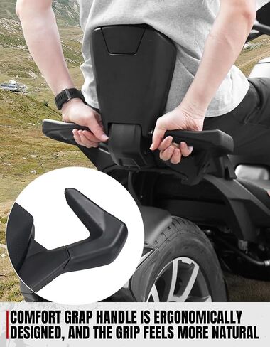 A & UTV PRO Passenger Seat with Foot Pegs for Can-Am Ryker All Model, Rear Passenger Seat for Ryker Accessories, Replace OEM#219400842(Max Mount 219400800 Required) in Saudi Arabia