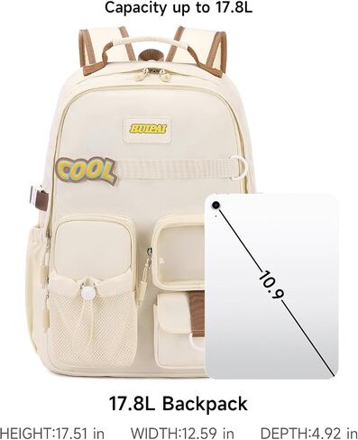 Teen Girls Backpack School Bags,Kids Backpack with Cute Plush Duck Pendent, Elementary Middle High School Students Bookbag, Outdoor Daypack for Girls in Saudi Arabia