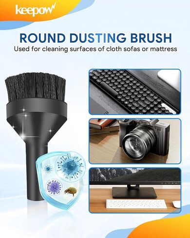 KEEPOW Micro Cleaning Nozzle Kit, 1-1/4" Detailed Cleaning Vacuum Attachments Vacuum Accessories for Compact Wet Dry Shop Vacuum, 6 Pieces in Saudi Arabia