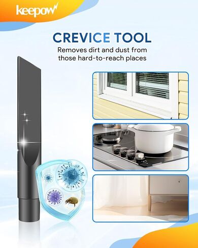 KEEPOW Micro Cleaning Nozzle Kit, 1-1/4" Detailed Cleaning Vacuum Attachments Vacuum Accessories for Compact Wet Dry Shop Vacuum, 6 Pieces in Saudi Arabia