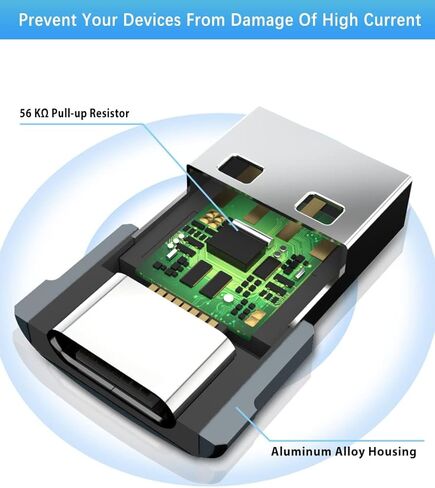 Basesailor USB to USB C Adapter with C Male to 3.0 Female Charger 4Pack,iPhone 16 15 Pro Max Charger,Thunderbolt 4 OTG Converter for MacBook,iPhone 14 13,Apple Watch 10 9 8,S24 S23 22,iPad Air,AirPods in Kuwait