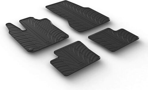 Gledring USA Custom Fit All-Weather Rubber Floor Mats Intended for Smart Forfour (453) 2014-2021, No Trimming Required, Tailored Custom Fit, Protects from Rain, Mud, & Snow. in Saudi Arabia