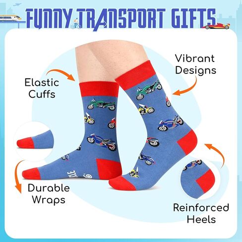 HAPPYPOP Funny Train Gifts for Men Adults Teens - Railroad Gifts for Train Enthusiasts Lovers Train Collector, Train Socks, Railroad Socks for Men in Saudi Arabia