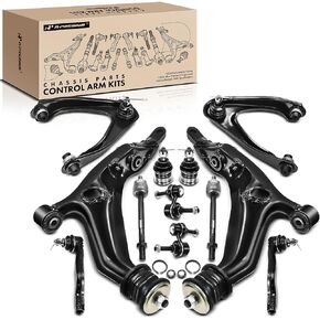 A-Premium Set of 12, Front Lower Upper Control Arm, Sway Bar Link, Lower Ball Joint, Inner Outer Tie Rod End, Compatible with Honda CR-V 1997 1998 1999 2000 2001 in Saudi Arabia