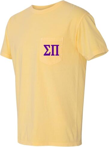 Sigma Pi Fraternity Comfort Colors Pocket T-Shirt in Saudi Arabia