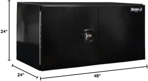 Buyers Products - 1705835 Underbody Truck Tool Box with Barn Door, Black Smooth Aluminum, 24 x 24 x 36 Inches in Saudi Arabia