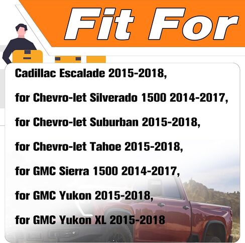 4pcs مستشعر الأكسجين 12659516 Opstream 12657188 أسفل مجرى 2014-2017 Chevy Silverado 1500/Suburban/Tahoe ، لعام 2014-2017 GMC Sierra 1500/Yukon XL ، لعام 2015-2018 Cadillac escalade.reolace in Saudi Arabia
