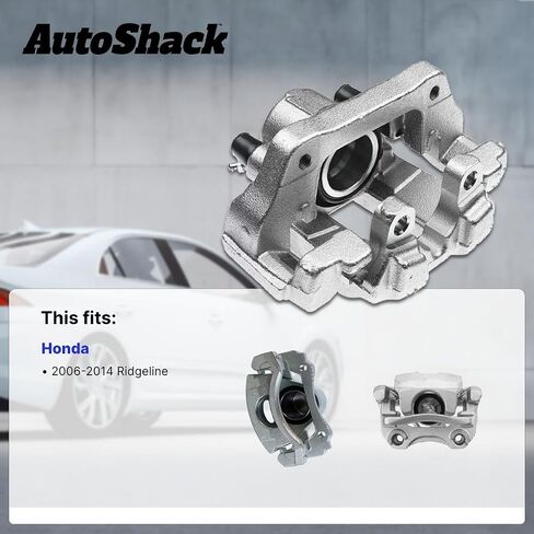AutoShack Rear Brake Calipers Set of Assembly with Bracket Replacement for 2006-2014 Honda Ridgeline 3.5L V6 AWD Driver and Passenger Side BC3930APR in Saudi Arabia