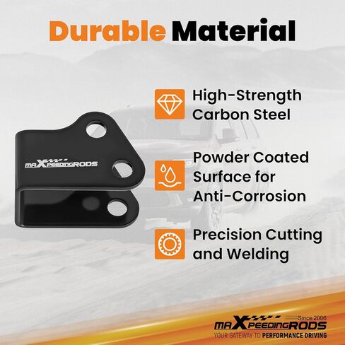MaxPeedingRods 2 "Lift Kit لعام 2014-2023 Polaris Ranger 500 570 EPS Midsize ETX Crew بحجم كامل ، مجموعة فاصل UTV تعليق مع جميع الأجهزة ، الأسود ، الأسود in Kuwait