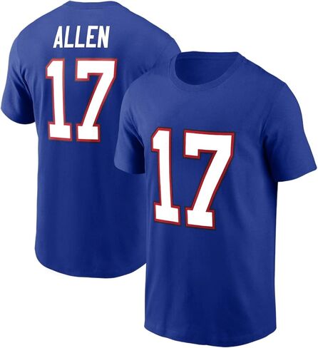 Josh Allen #17 Buffalo Football Cotton Shirt Jersey in Kuwait